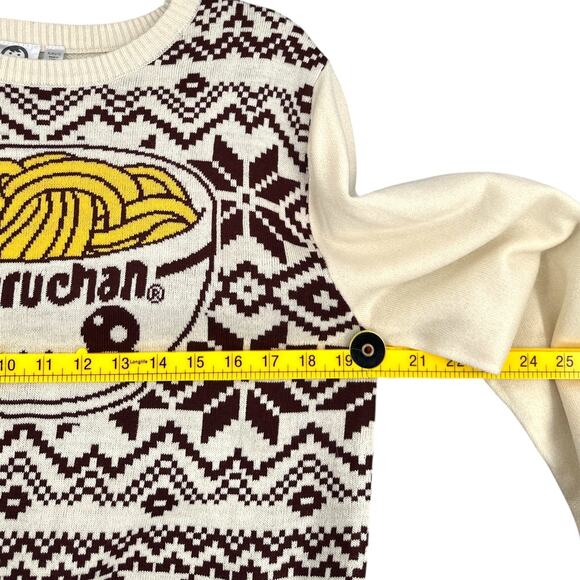 Maruchan Cream Ramen Design‎ Long Sleeves Crew Neck Graphic Sweater XL - Picture 7 of 8